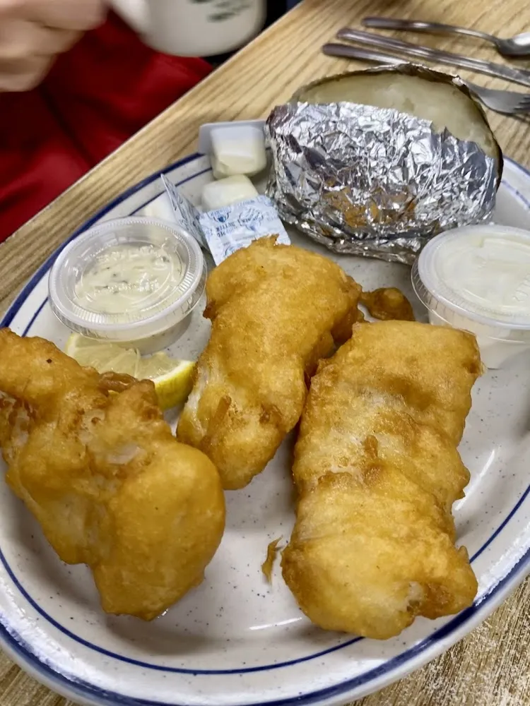 Cod Dinner with Baked Potato